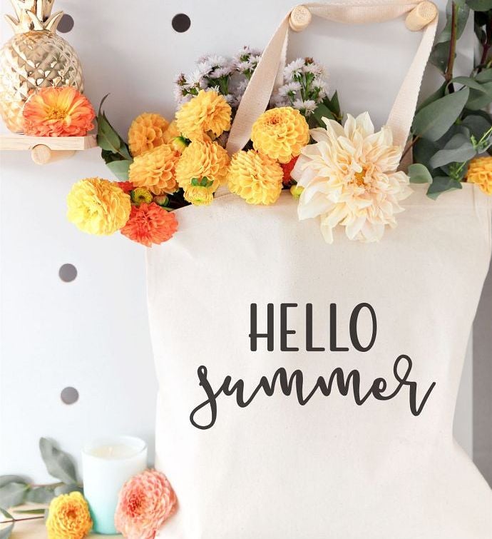 Hello Season Reusable Shoulder Tote