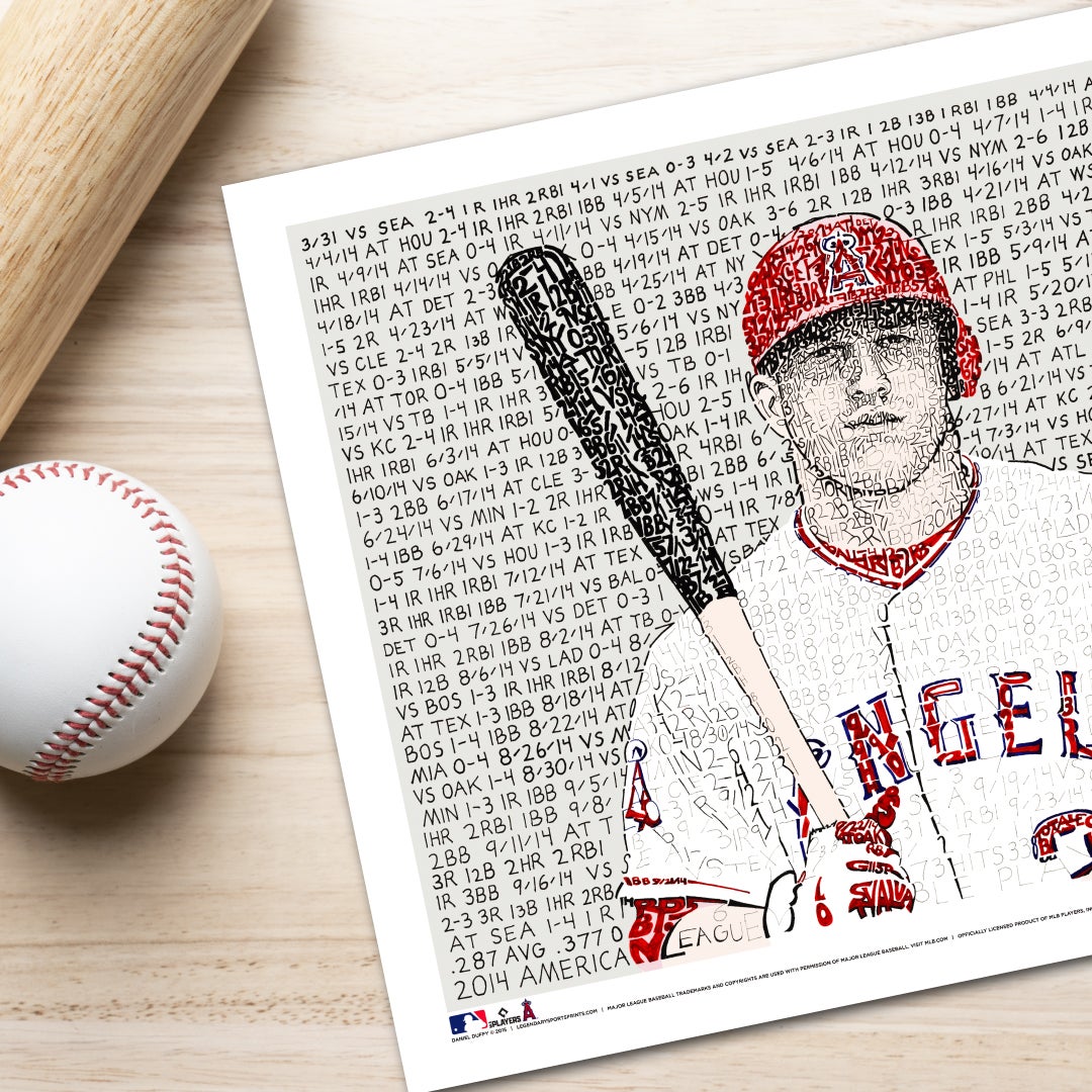 Mike Trout 2014 MVP Word Art