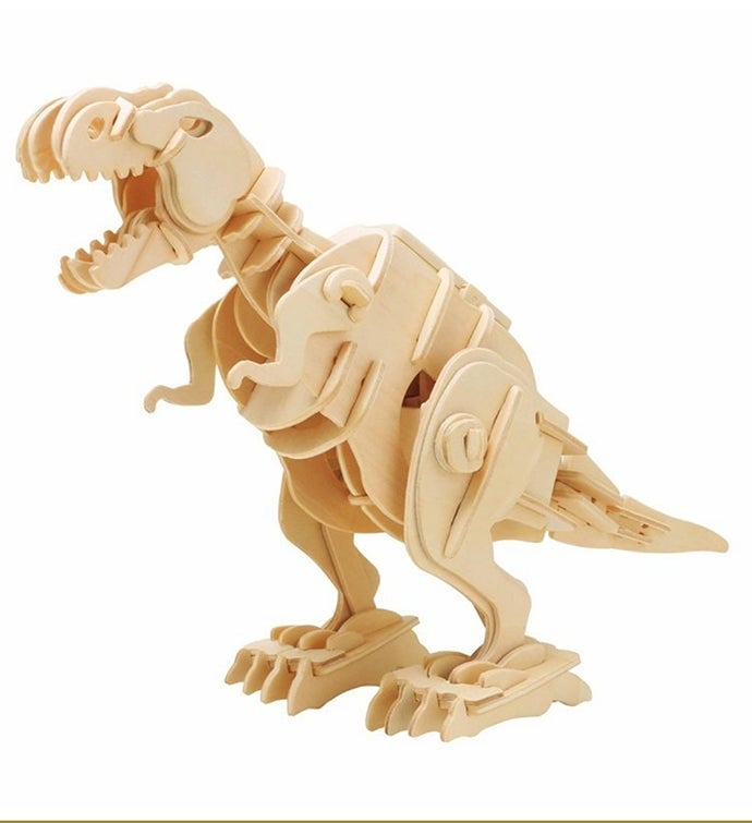 DIY 3D Wood Dinosaur Puzzle