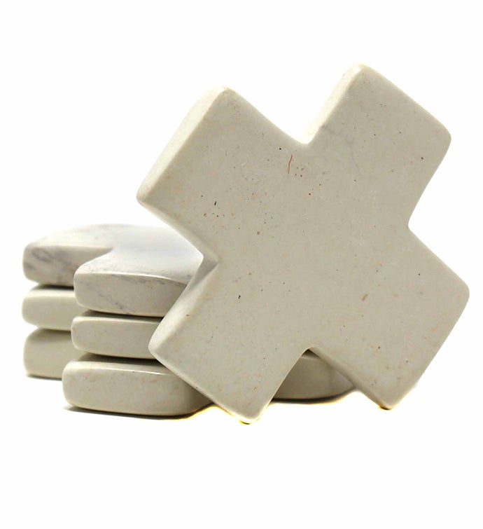 Handcarved Soapstone Tic-Tac-Toe Game Set