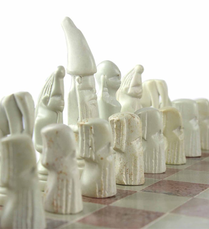 Handcarved Soapstone Chess Set MK007373