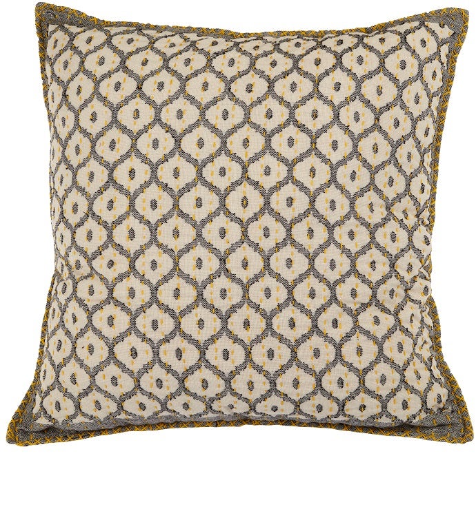 Artisan Hand Loomed Cotton Square Pillow