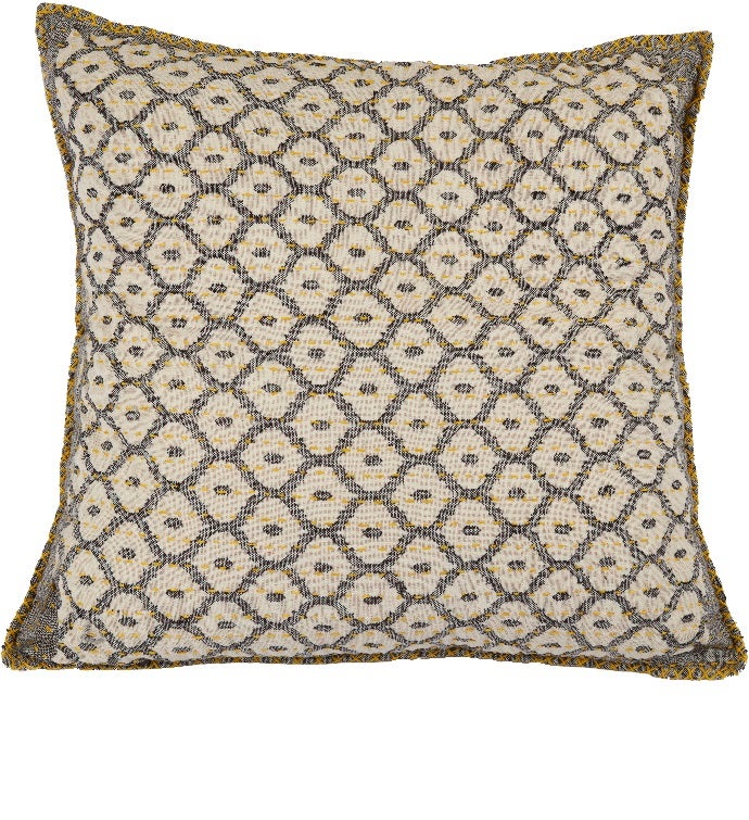 Artisan Hand Loomed Cotton Square Pillow  