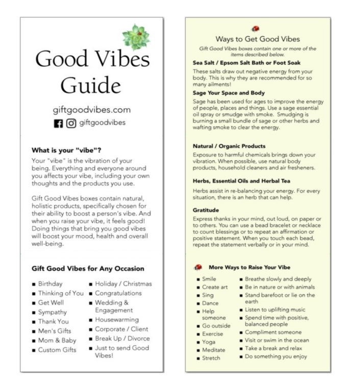 "Sending Good Vibes" Men's Gift Box