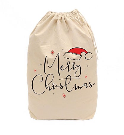 Christmas Santa Sack For Presents And Holiday Decorations