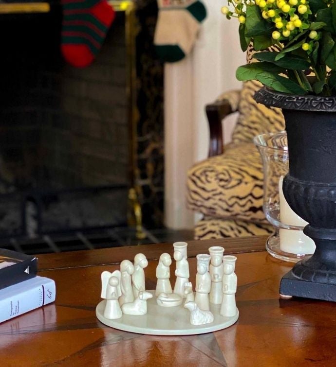 Hand-Carved Nativity Soapstone Sculpture