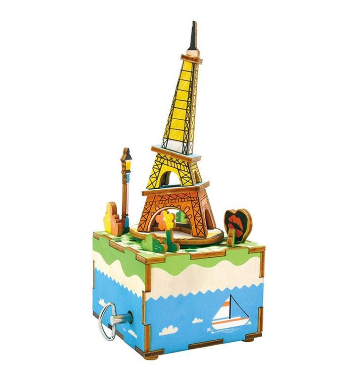Romantic Eiffel DIY 3D Wooden Puzzle
