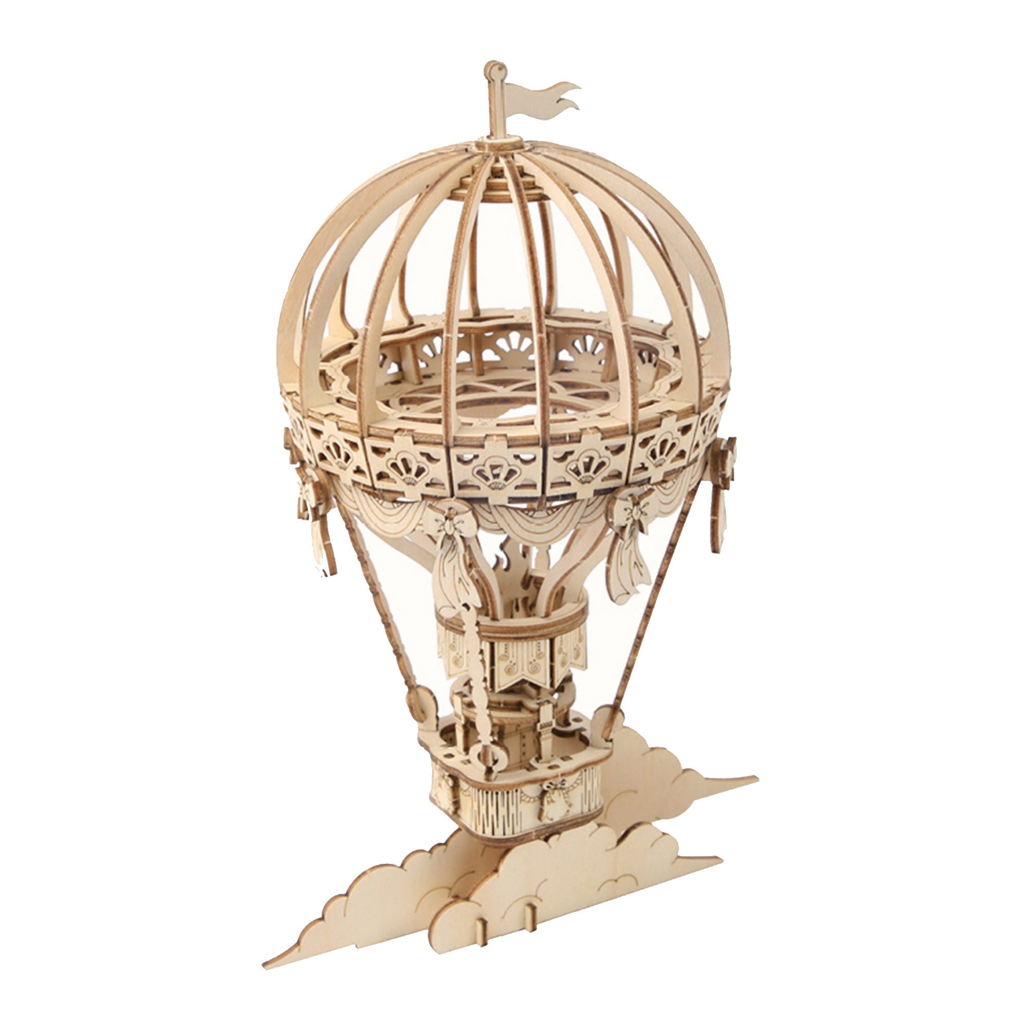Hot Air Balloon DIY 3D Wood Laser Cut Puzzle