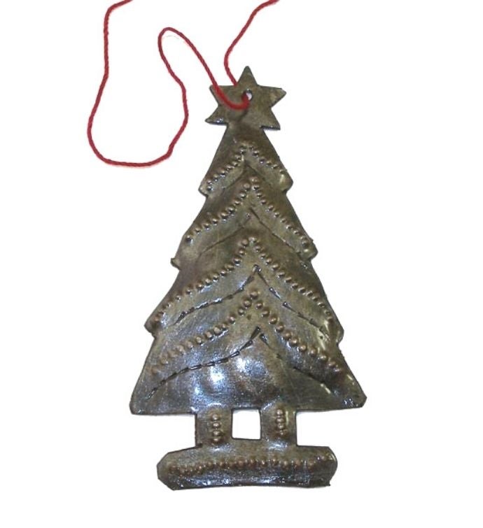 Recycled Haitian Steel Drum Christmas Ornaments - Set Of 3