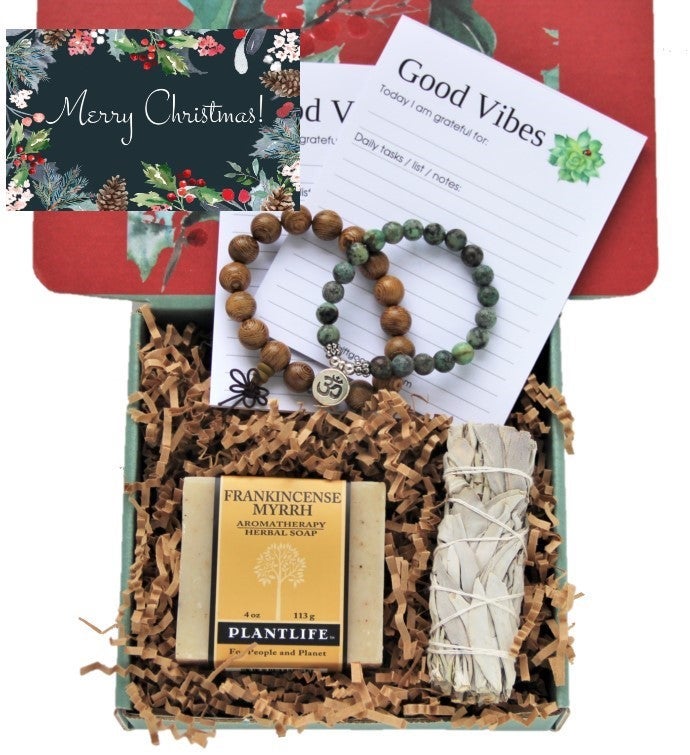 Good Vibes Couple's Gift Box   Small   "Merry Christmas" Card