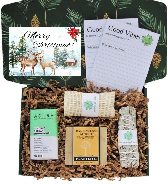 Good Vibes Couple's Gift Box - "merry Christmas" Card