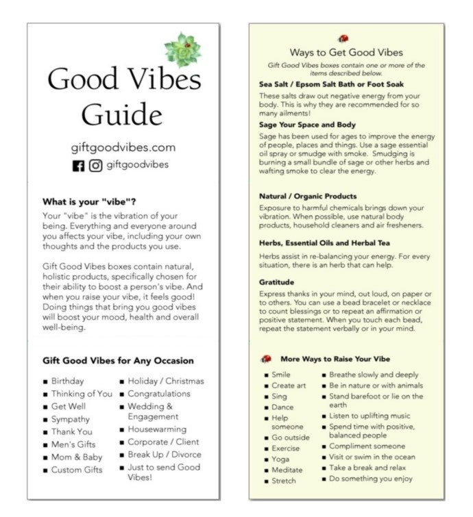 Good Vibes Gift Box Couples "Happy Holidays" Card
