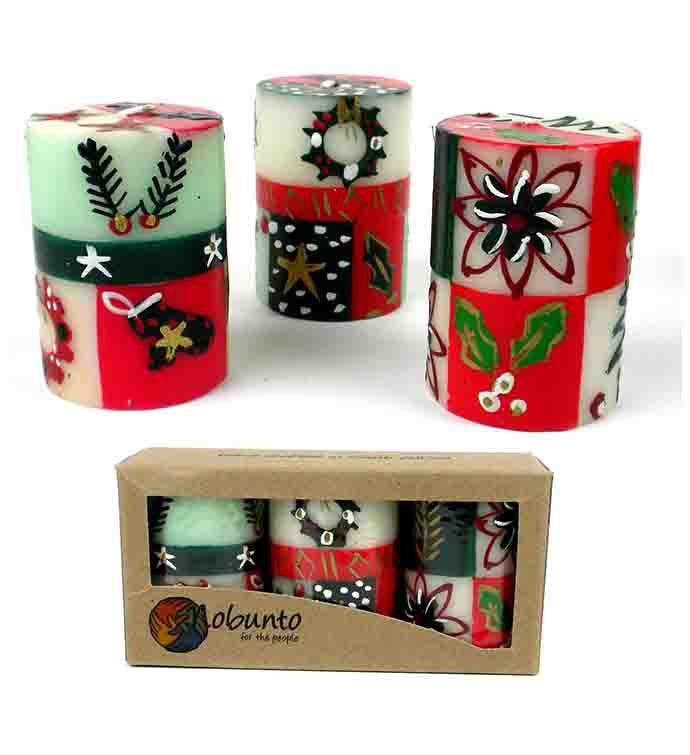 Christmas Votive Unscented Candle Set