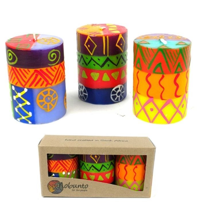 Hand-painted Votive Unscented Candles