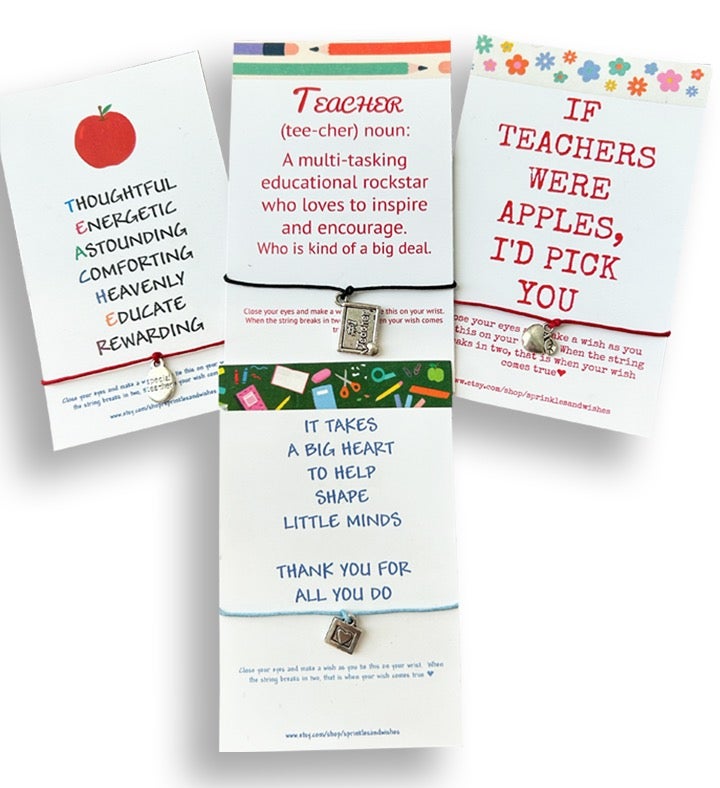 Teacher Wish Bracelet Pack