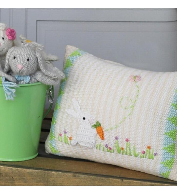 Spring Bunny Mini Pillow