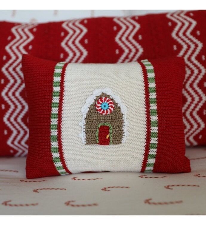 Gingerbread House Mini Pillow