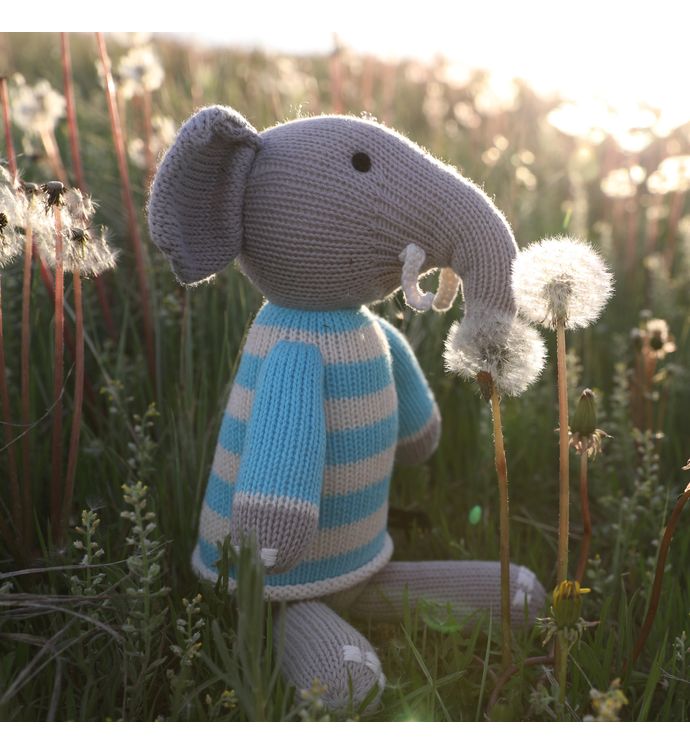 Elephant In Sweater, Blue