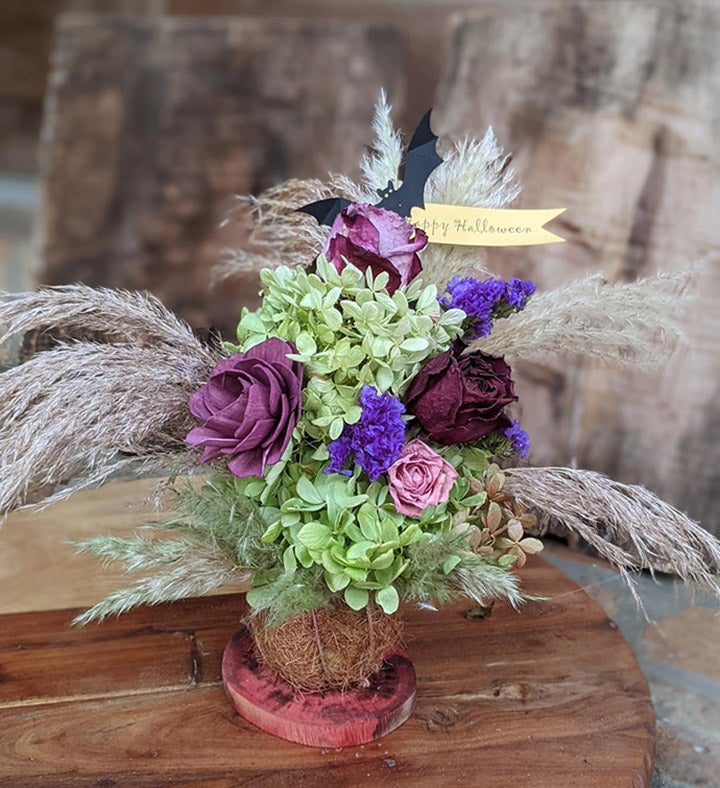 Halloween Dried Rose Bouquet