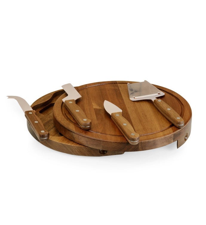 Acacia Circo Cheese Cutting Board & Tools Set