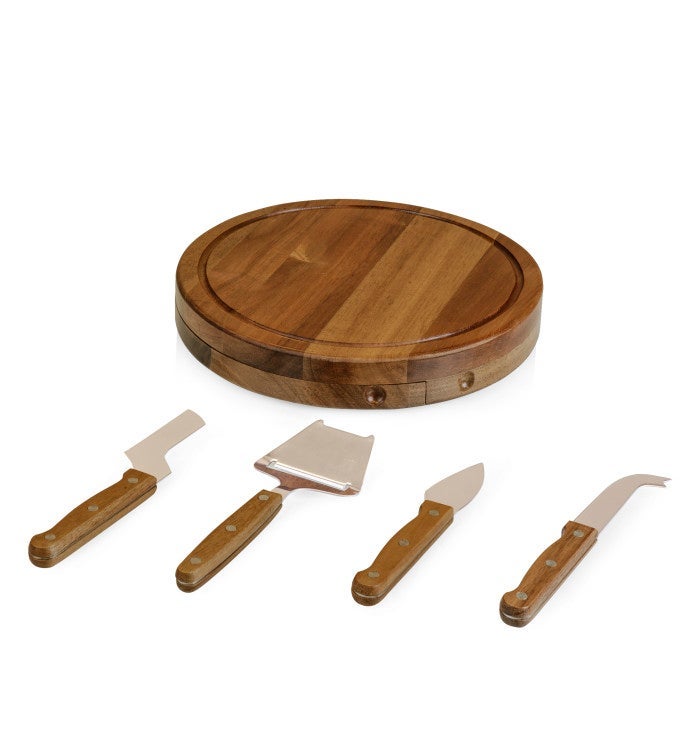 Acacia Circo Cheese Cutting Board & Tools Set