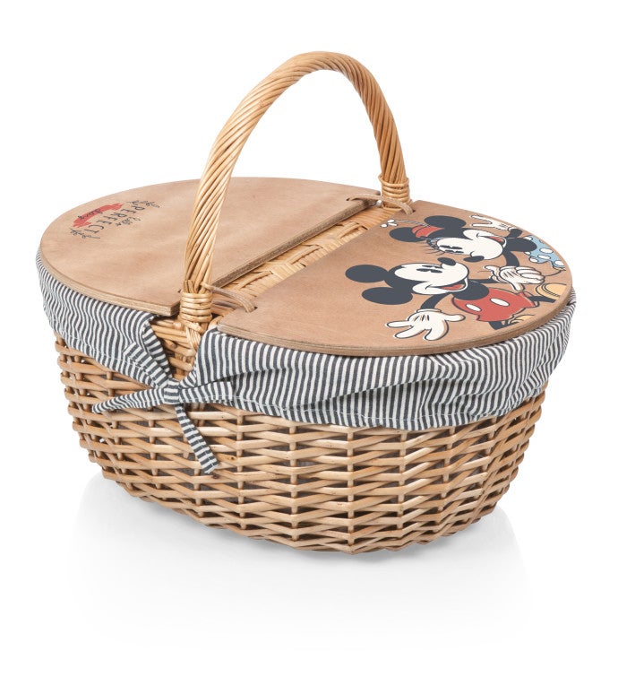 Mickey And Minnie Country Picnic Basket