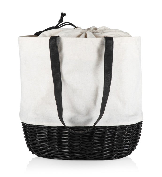 Coronado Canvas And Willow Basket Tote