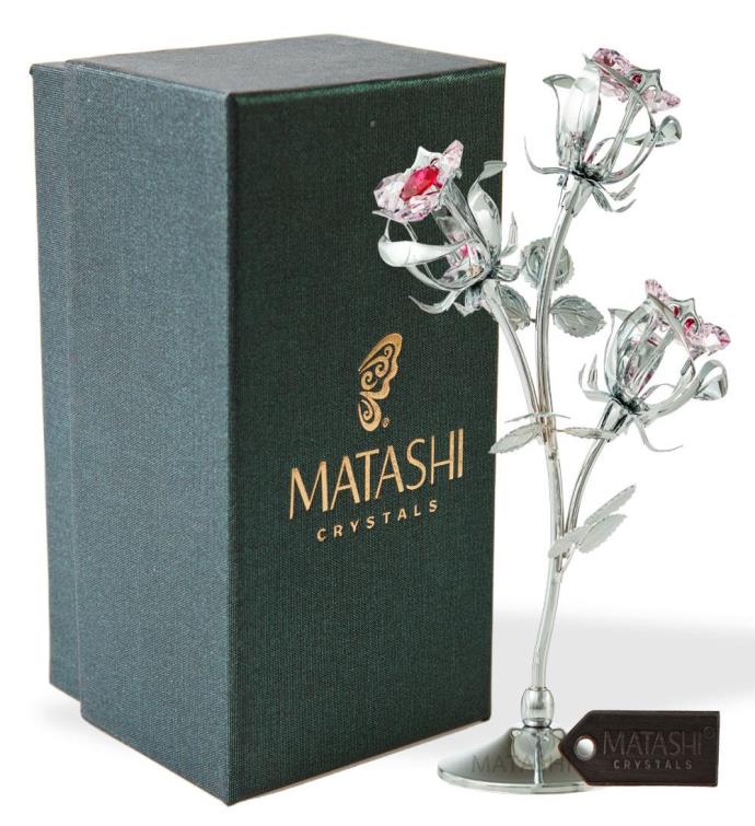 Matashi Rose Flower Tabletop Ornament