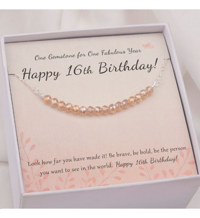 Happy 15th Birthday Card And Sterling Silver Necklace Jewelry Gift Set