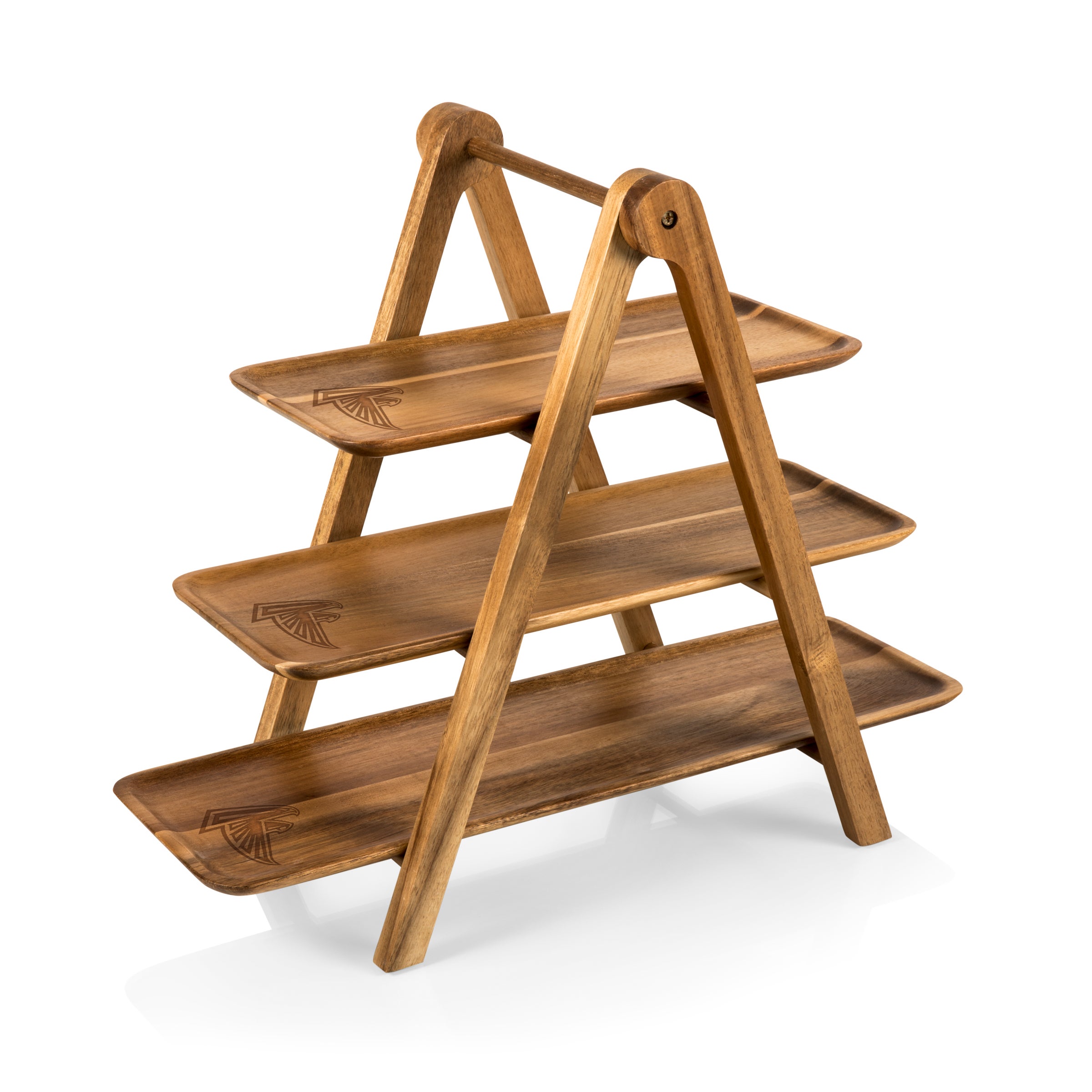 Serving Ladder   3 Tiered Serving Station, acacia Wood