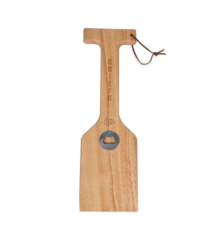 NFL Hardwood Bbq Grill Scraper With Bottle Opener