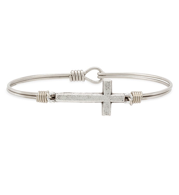 Cross Bangle Bracelet