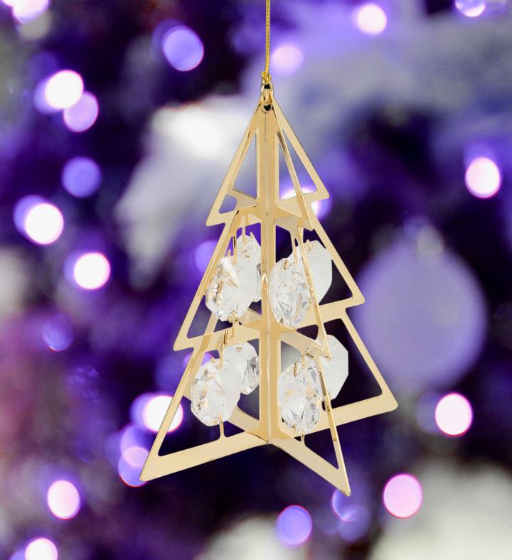 Gold Plated Christmas Tree Ornament