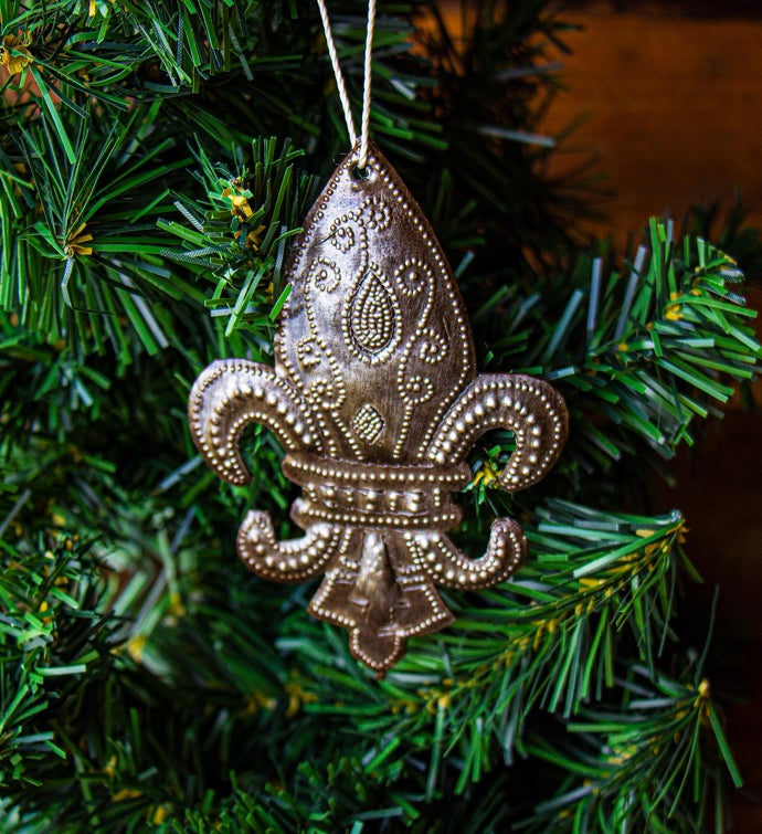 Haitian Metal Drum Christmas Ornaments