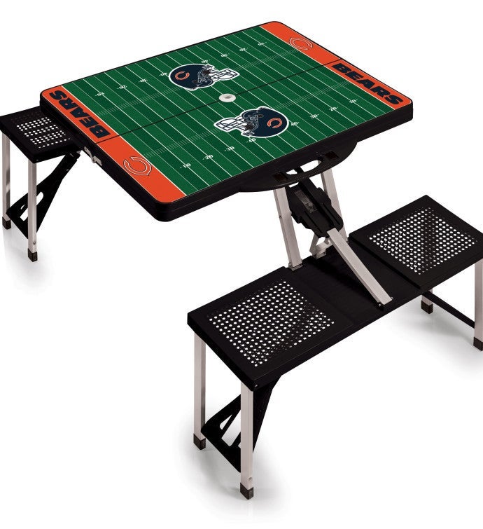 NFL Picnic Table Portable Folding Table With Seats