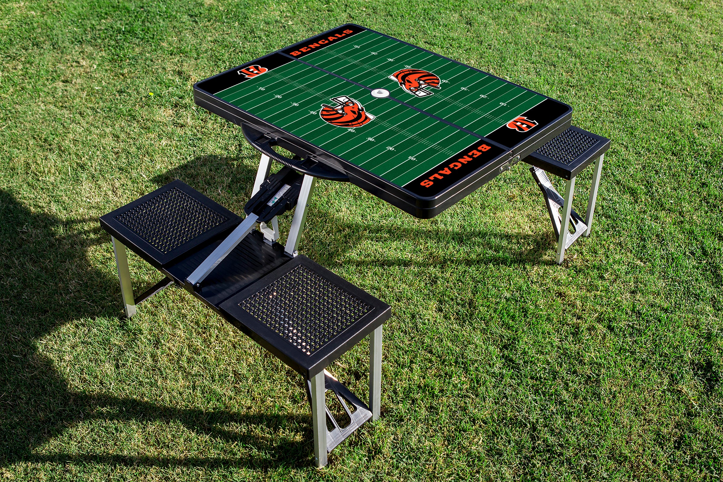 NFL Picnic Table Portable Folding Table With Seats