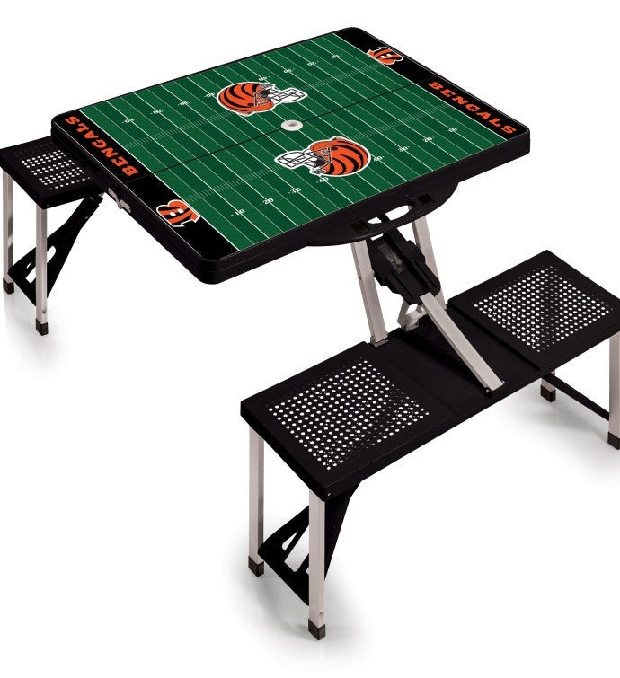 NFL Picnic Table Portable Folding Table With Seats