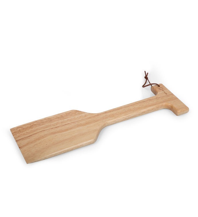 Hardwood Bbq Grill Scraper With Bottle Opener, Parawood