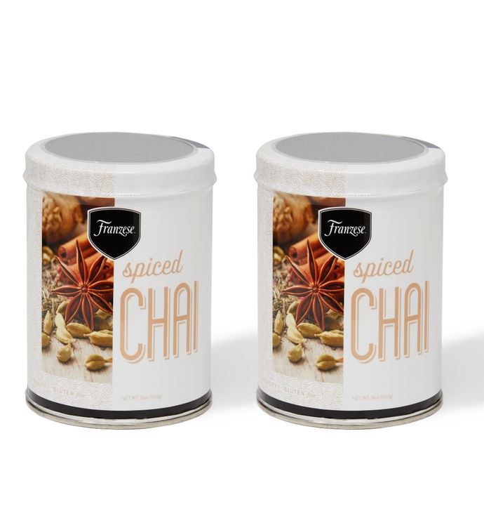 Spiced Chai 2 Pack  16 Oz Per Tin