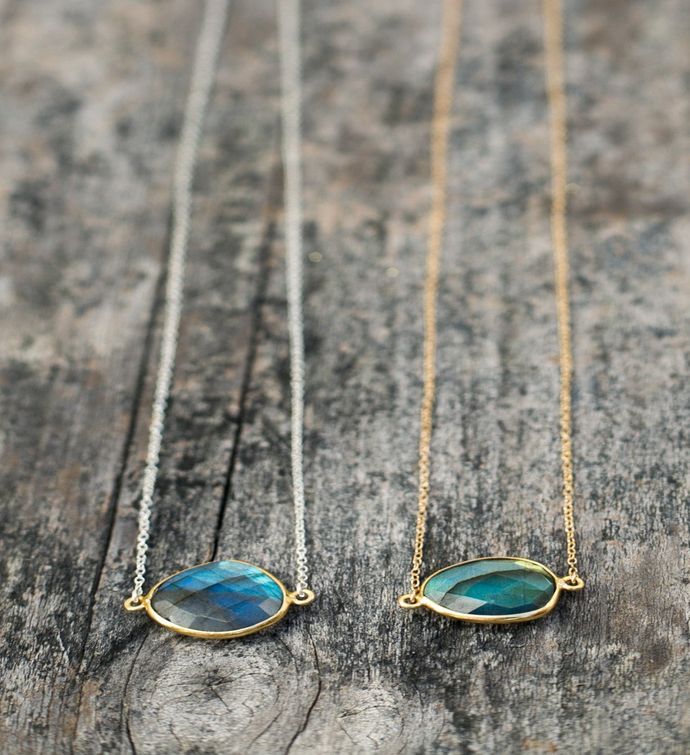 Mrs. Parker Necklace In Labradorite