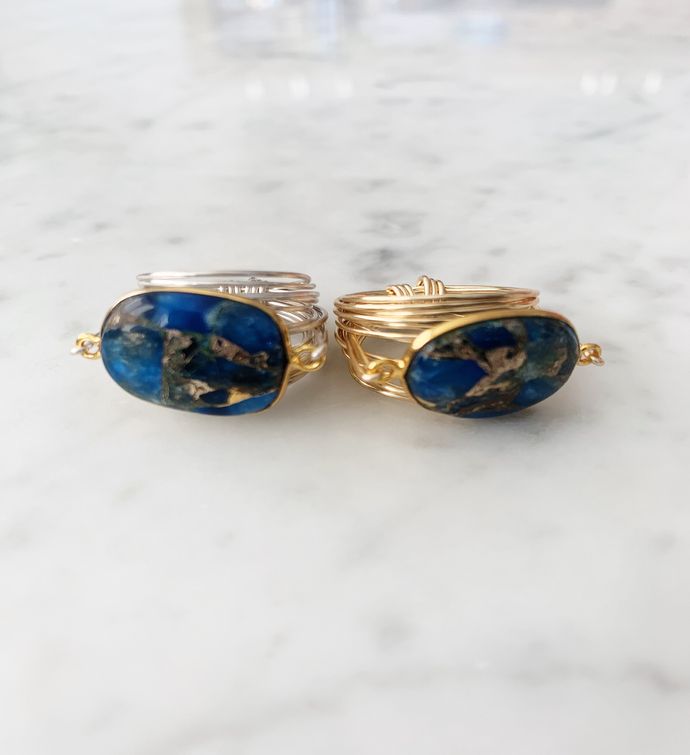 Ring In Blue Mojave Copper Turquoise