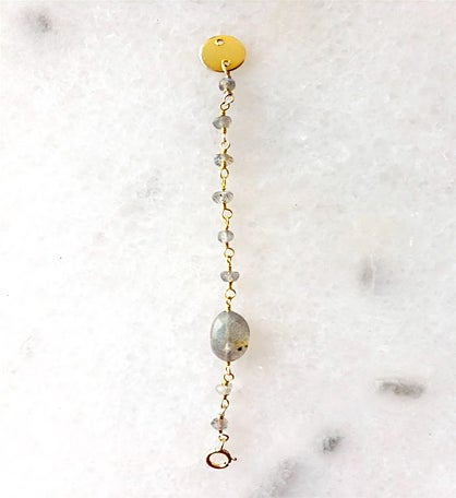 Semi-precious Bead Necklace Extender - Labradorite