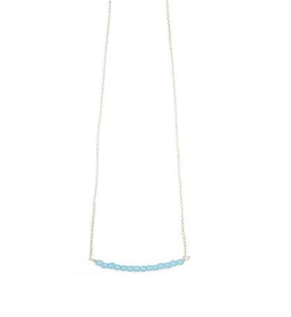 The Michelle Bead Bar Chalcedony Necklace