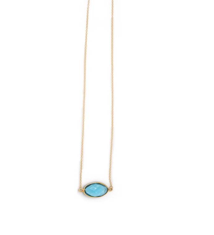 The Mrs. Parker Necklace in Blue Topaz