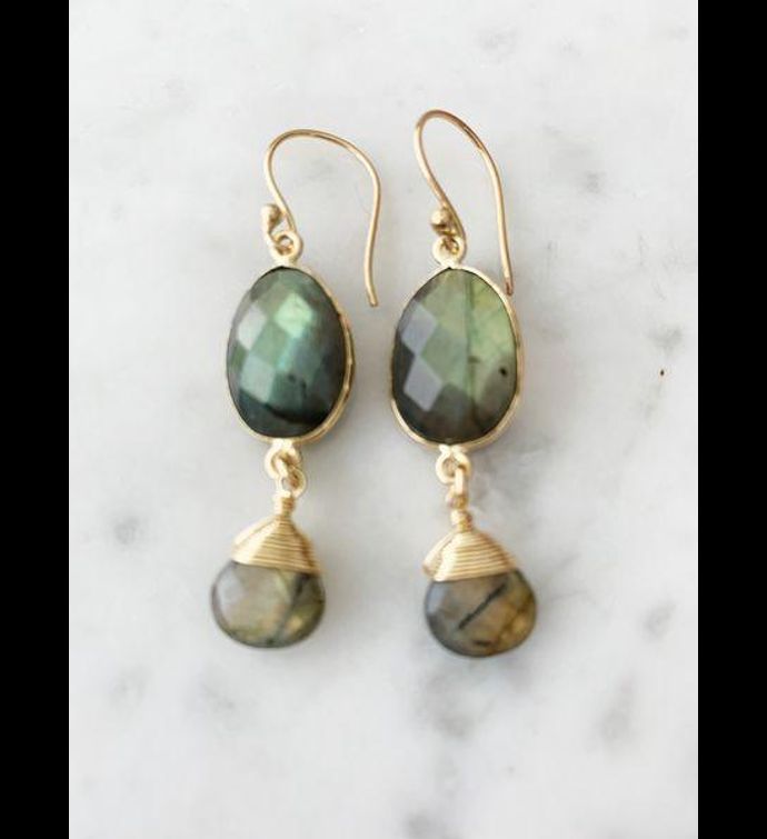Victoria Ojai Earrings Labradorite