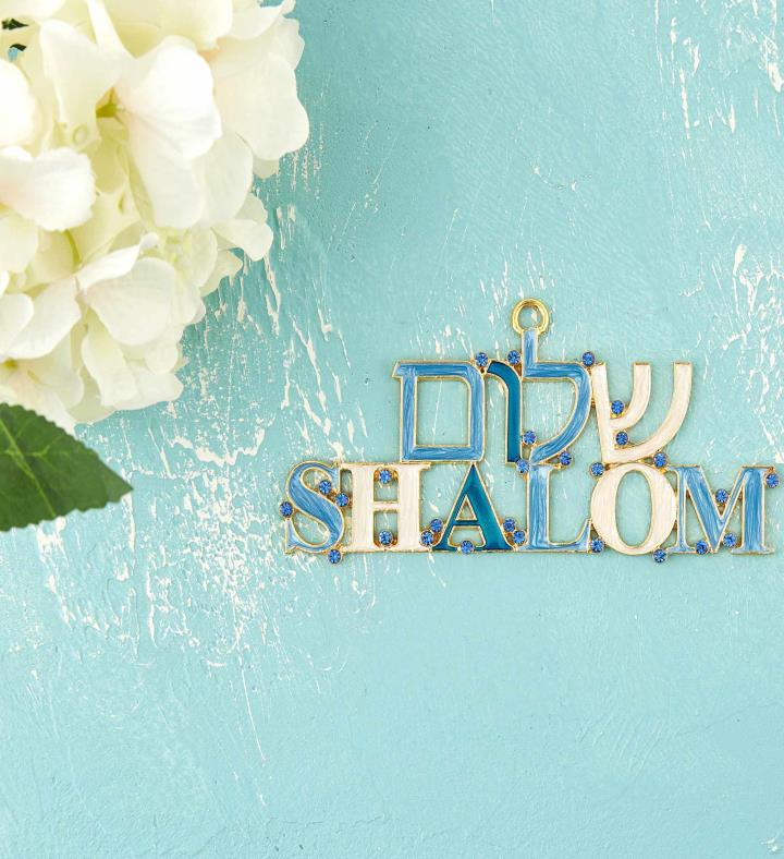 Shalom Welcome Wall Art Sign
