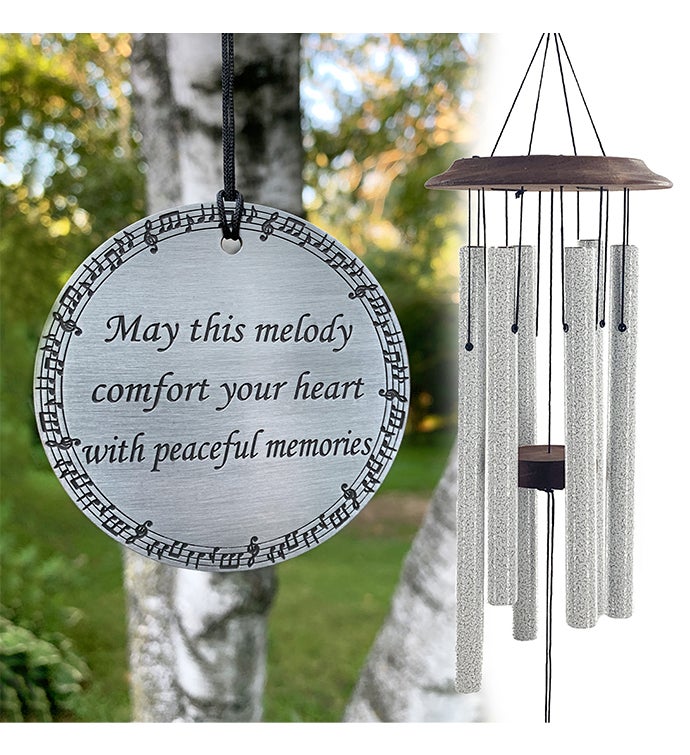 Memorial Windchime "May This Melody Comfort Your Heart" Music Sympathy Gift