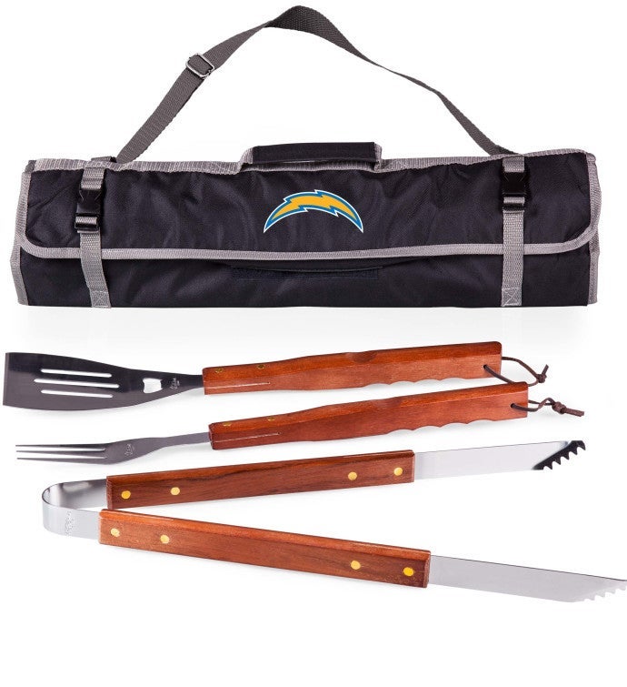 NFL 3 piece Bbq Tote & Grill Set
