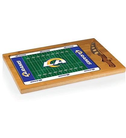 NFL Icon Glass Top Cutting Board & Knife Set