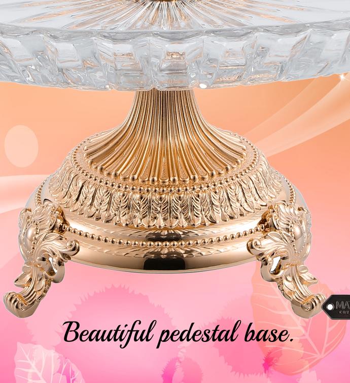 Crystal Cake Plate Centerpiece Decorative Dish